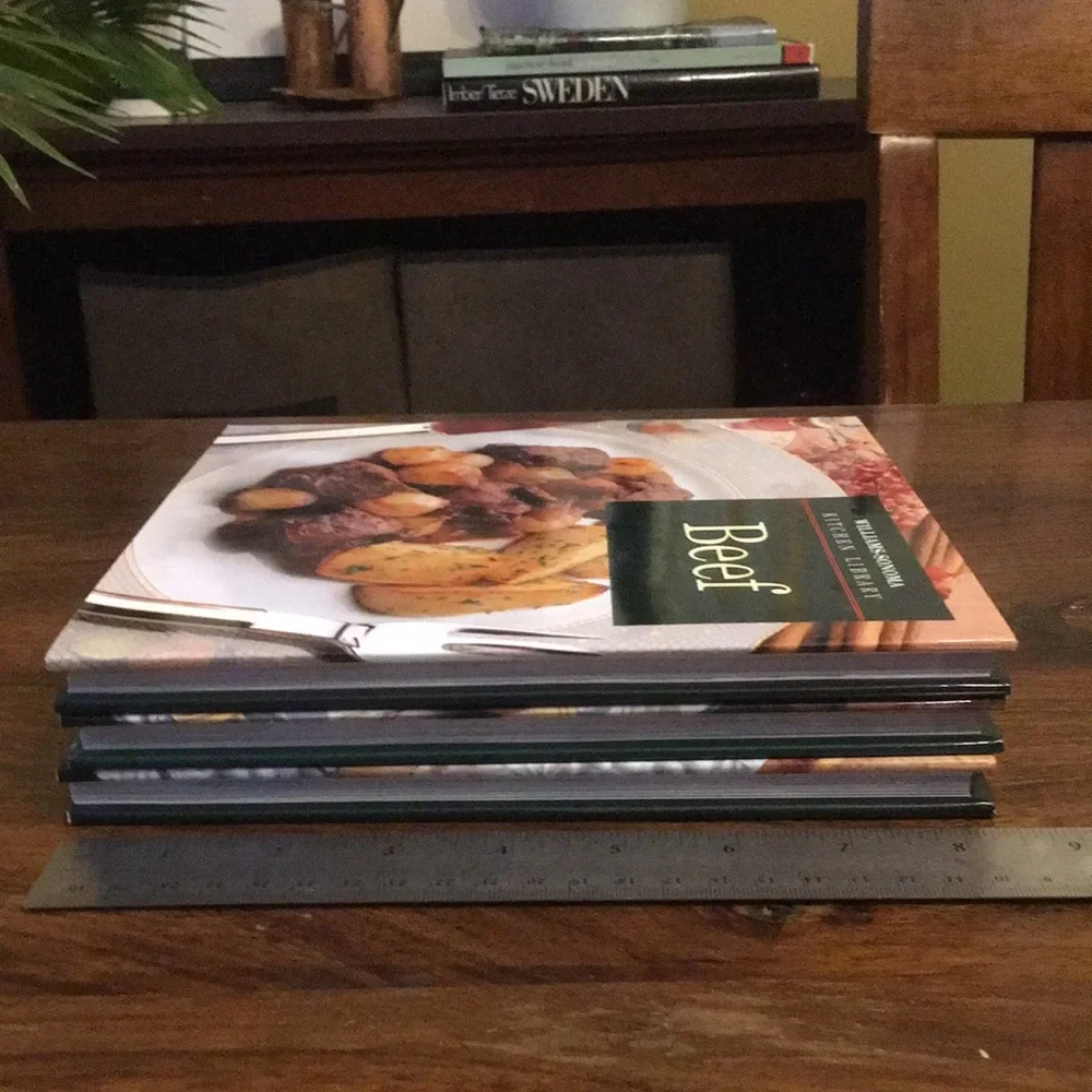Williams Sonoma Kitchen Library Cookbook Trio Set of 3 - Beef Potatoes Fish